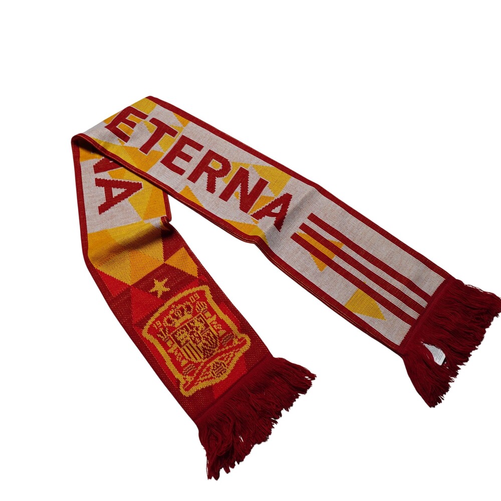 Spain National Team Scarf Mens One Size Red Yellow Soccer Adidas Winter Knit